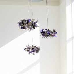 Island Falls, Pendant Chandelier Ceiling Lighting, Ceiling Light Flowers & Leaves Round Shape For Kitchen Dining Room - thumbnail 4