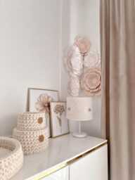 Daisy Flower Table Lamp Macrame Nursery Night Light - thumbnail 1
