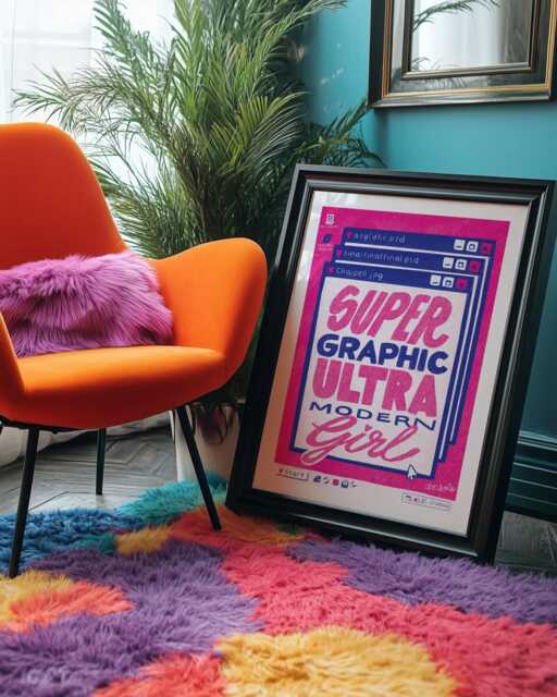 Y2K Pop Art Print Super Graphic Ultra Modern Girl, Chappell Roan Inspired - image 1