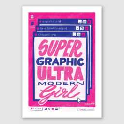 Y2K Pop Art Print Super Graphic Ultra Modern Girl, Chappell Roan Inspired - thumbnail 2