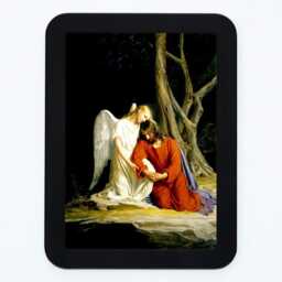 Christ At Gethsemane Carl Bloch Classic Religious Jesus Catholic Christian Bible Painting Wooden Framed Art Print - thumbnail 2