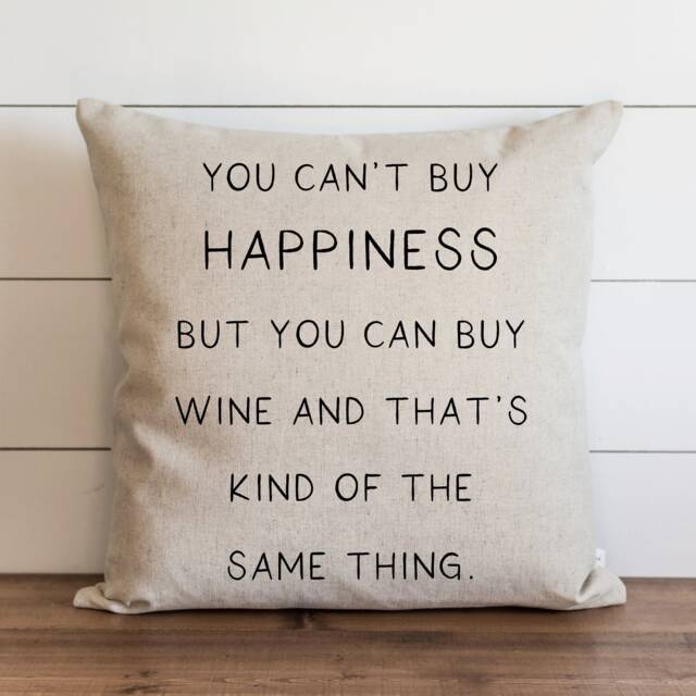 Buy Happiness // 18 X 20 Pillow Cover Everyday Throw Gift Accent Cushion - image 1
