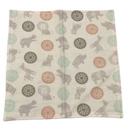 Moroccan Safari Baby Lovey Blanket - Cotton Flannel Security Blanket, Newborn Gift - thumbnail 4