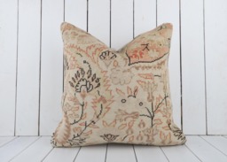 Vintage Turkish Kilim Pillow Cover, 20x20 Inch Handmade Ethnic Cushion - thumbnail 1
