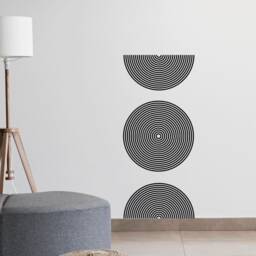 Sale Boho Circles Wall Decals Abstract Geometric Vinyl Stickers - thumbnail 2