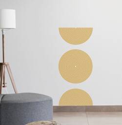 Sale Boho Circles Wall Decals Abstract Geometric Vinyl Stickers - thumbnail 1