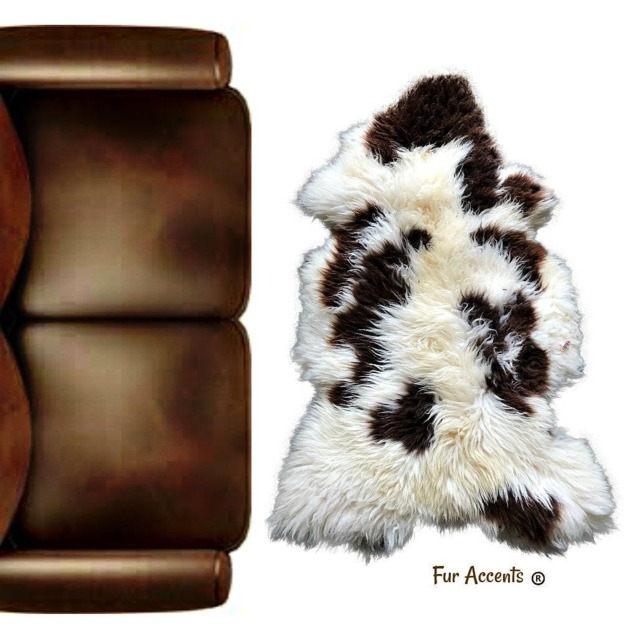 Faux Fur Sheepskin Rug - Plush Shag Area Rug, Animal Friendly - image 1