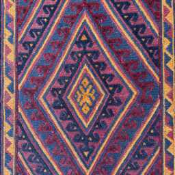Elegant 2'7x13'9 Wool Runner Rug - Long Hand-Knotted High Pile Afghan Carpet Oriental Design Corridor Boho Accent Gift - thumbnail 4