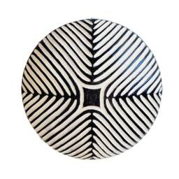 African Wood Shield - Wall Decor Authentic Cameroonian Bamileke Shields Wooden Hanging - thumbnail 1