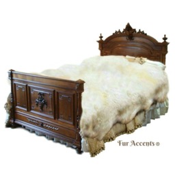 Faux Sheepskin Area Rug - Handmade Shaggy Pelt Throw, Usa - thumbnail 2