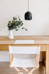 Black Pendant Light Rustic, Bedside Natural Chandelier Light, Hanging Lamp Shade Handmade - thumbnail 1