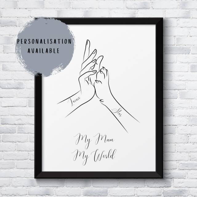 Mothers Day Gifts, Gift For Mum, Mum Gift, Family Print, Dog Mothers Day, Personalised Mother, Lover Grandmother - image 1