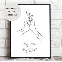 Mothers Day Gifts, Gift For Mum, Mum Gift, Family Print, Dog Mothers Day, Personalised Mother, Lover Grandmother - thumbnail 2