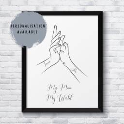 Mothers Day Gifts, Gift For Mum, Mum Gift, Family Print, Dog Mothers Day, Personalised Mother, Lover Grandmother - thumbnail 1