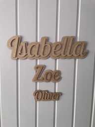 Wooden Name Door Sign Personalised - Double Layered - thumbnail 1