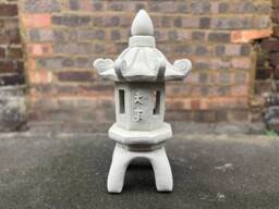 Large Pagoda Sculpture Concrete Unique Figurine Stone Lantern Decoration Chinese Ornament Japanese Statue Zen Garden Gift - thumbnail 1