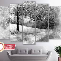 Autumn Park Canvas Artwork, Art, Print, Wall Decor, Photo, Poster, Poster - thumbnail 2