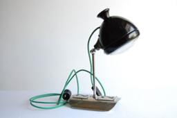 Double Two. Handcrafted Vintage Industrial Desk Lamp - thumbnail 1