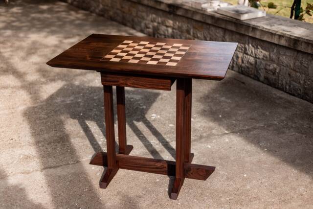 Chess Table With Drawer - image 1