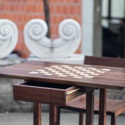 Chess Table With Drawer - thumbnail 4