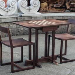 Chess Table With Drawer - thumbnail 3