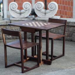 Chess Table With Drawer - thumbnail 2