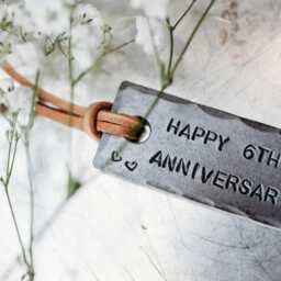 6Th Anniversary Iron T~Light~ Love Heart~ Wedding Gift~ 6 Years Vows Wife Husband Partner For Him Her Couples Years Married Candles - thumbnail 2