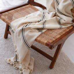 Organic Cotton Bedspread King Queen, Boho Throw Blanket, Lightweight Summer Blankets, Turkish Bed Cover - thumbnail 3