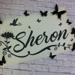 Name Sticker, Girl Girls Name Sticker, Girls Wall Stickers, Custom Girl Gold Name Decal - thumbnail 3