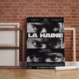 La Haine Movie Poster Classic Film Framed Canvas Print - thumbnail 2