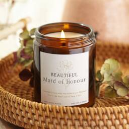 Personalised Maid Of Honour Candle Soy Wax Scented Gift - thumbnail 1