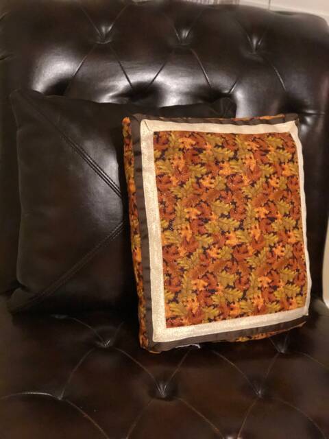 Glittering Fall Foliage Pillow Blanket - image 1
