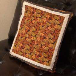 Glittering Fall Foliage Pillow Blanket - thumbnail 2