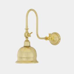 Apia Vintage Swivel Brass Picture Wall Light 12.5 - thumbnail 1