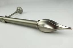 "Antique Silver Curtain Pole "