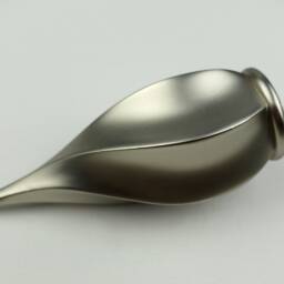 "Antique Silver Curtain Pole " - thumbnail 2