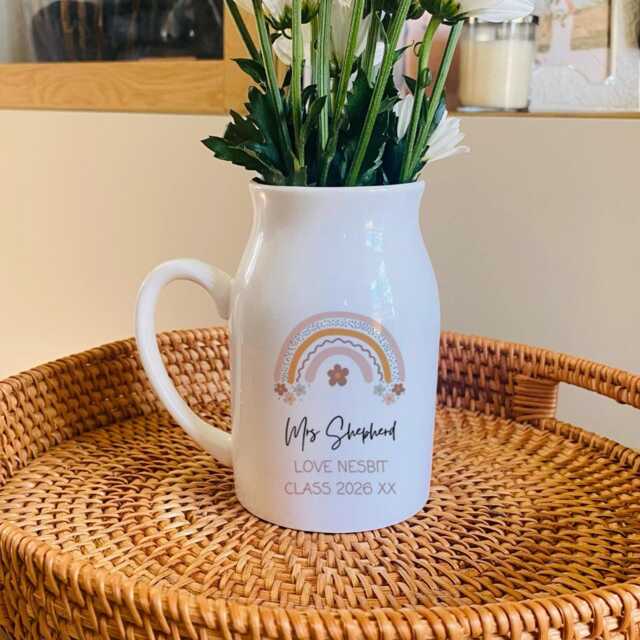 Personalised Teacher Vase - Gifts Thank You Gift Appreciation From Class End Of Year - image 1