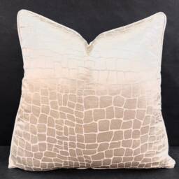 Sahco Ivory Cream Animal Skin Luxury Designer Decorative Cushion Pillow Throw Cover - thumbnail 1