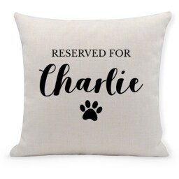 Personalised Dog Cushion Cover, Home Decor, Pet Name, Pillow, Gift For Dog, Cushion, 40cm - thumbnail 1
