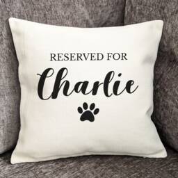 Personalised Dog Cushion Cover, Home Decor, Pet Name, Pillow, Gift For Dog, Cushion, 40cm - thumbnail 2