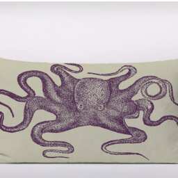 Vintage Picture Octopus Sea Ocean - Cushion Cover Case Or Stuffed With Insert - thumbnail 2