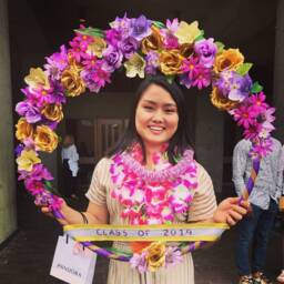 Personalized Happy Hoops Picture Frame/ Giant Photo Prop/ Flower Circle Frame - thumbnail 1