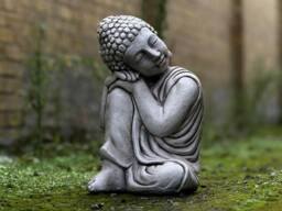 Stone Buddha Statue Concrete Meditation Decoration Zen Garden & Home Sculpture Japanese Traditional Ornament Buddha Lover Gift
