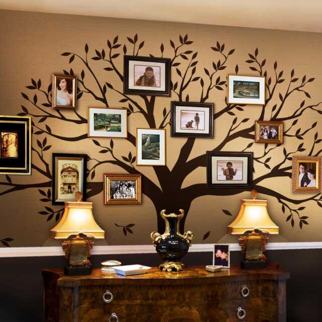 Family Tree Wall Decal Nursery & Home Photo Gallery Decor - image 1