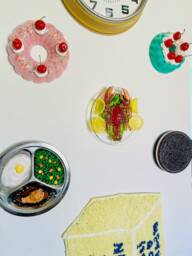 Lobster Dinner Night Light Wall Hanging/ Dopamine Decor/ Pop Art/ Food Fake Food/ Kitschy/ Kitsch Sculpture/ Funky Decor - thumbnail 4