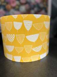 Colourful Yellow Allsorts Design Drum Lampshade/Pendant Shade. 20cm, 30cm & 40cm, Decor, Lamp - thumbnail 1