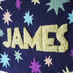 Handmade Star & Custom Nursery Wall Hanging, New Baby Present Or Naming Day Treat - thumbnail 3
