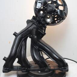 "Industrial Lamp ""The Black Octopus" - thumbnail 3