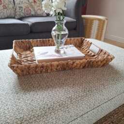 Ottoman Footstool - Custom Made Piped Edge With Castor Feet James Hare Fabric Upholstery - thumbnail 2