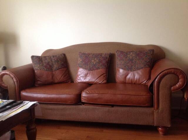 Faux Leather Cushion Cover, Seat Cover, Daybed Mattress
